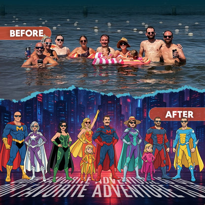 Your Custom Themed Family Puzzle – Heroes & Friendship Edition