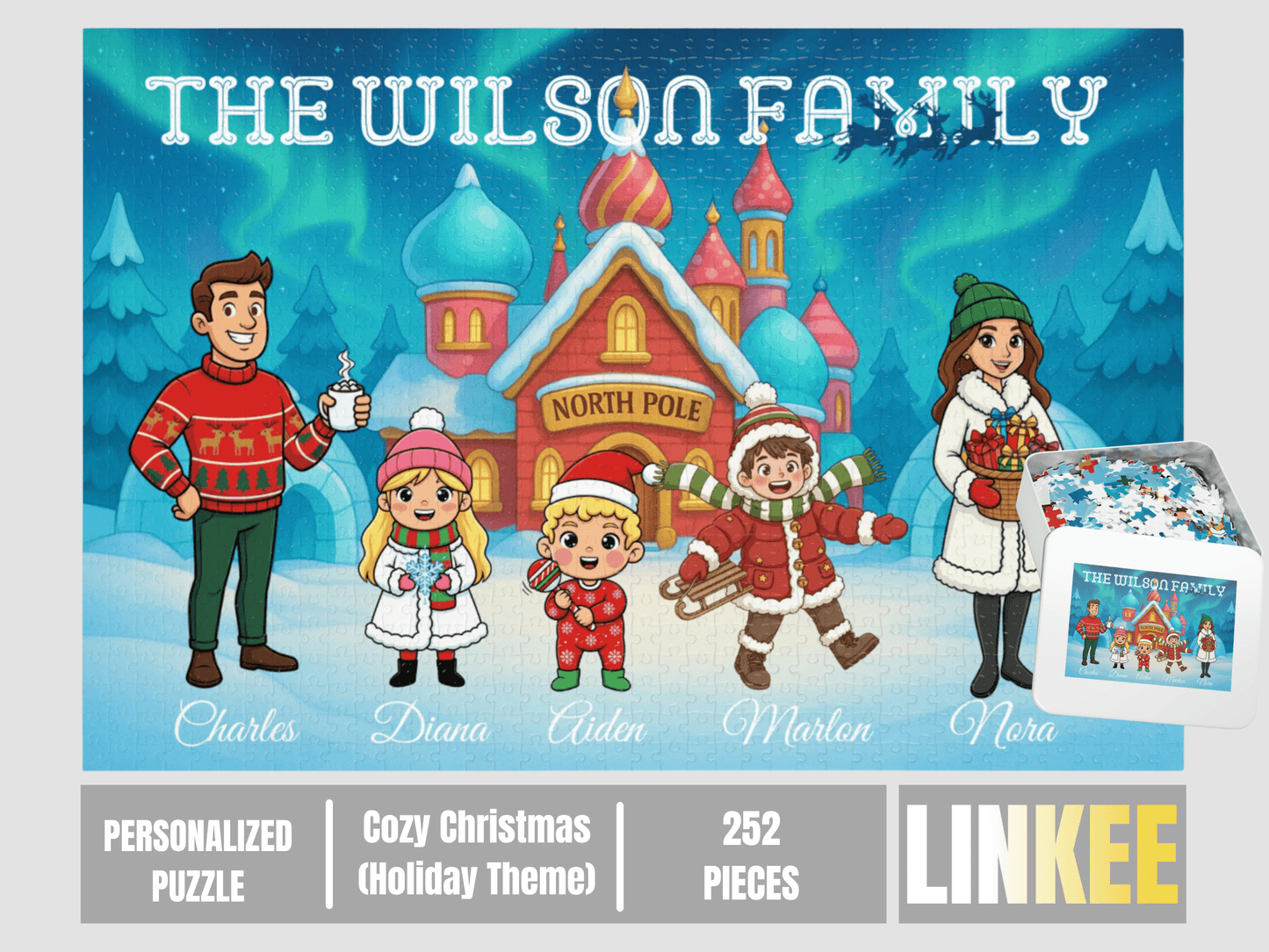 Your Custom Themed Family Puzzle – Holiday & Family Edition