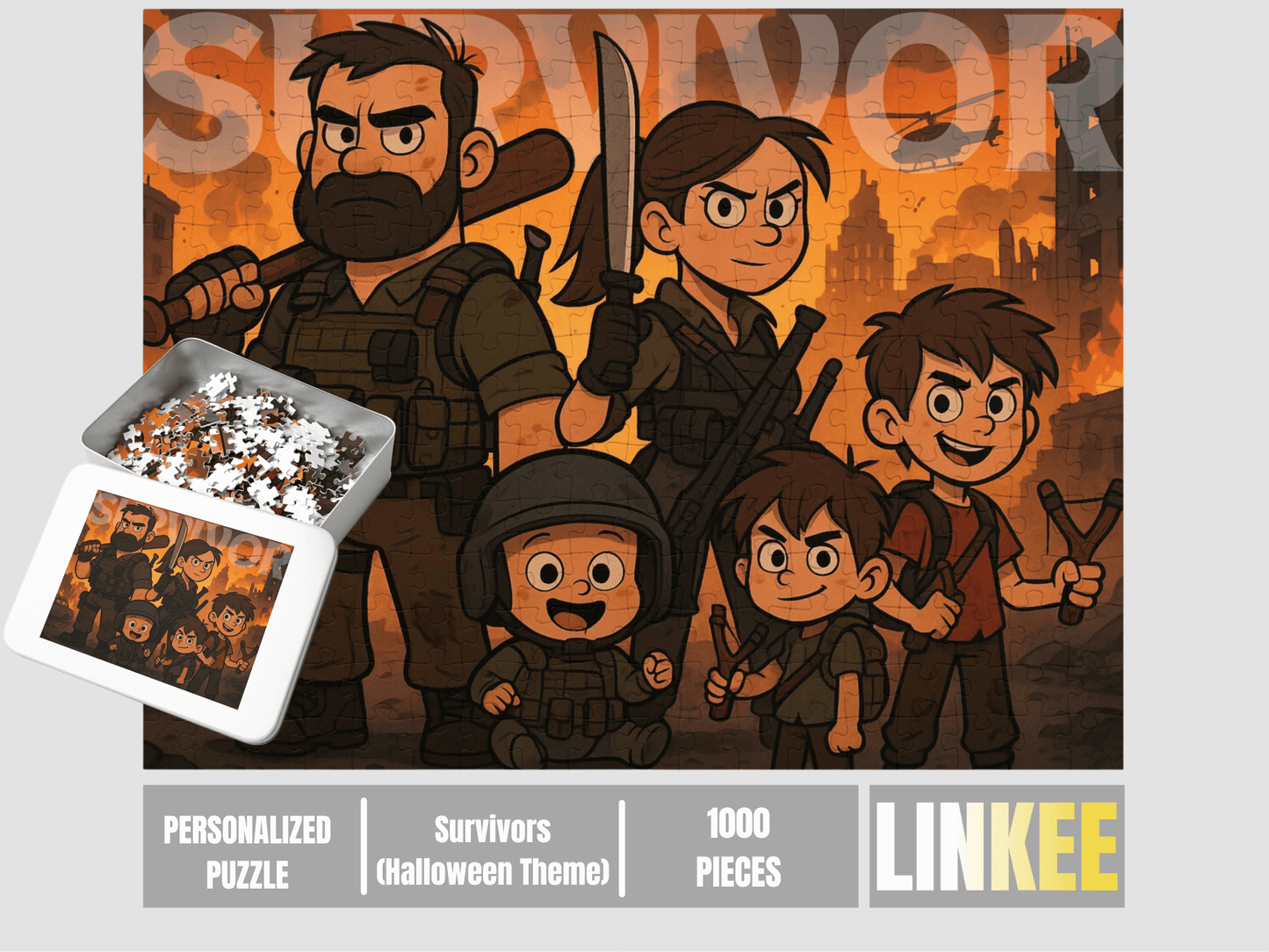 Your Custom Themed Family Puzzle – Heroes & Friendship Edition