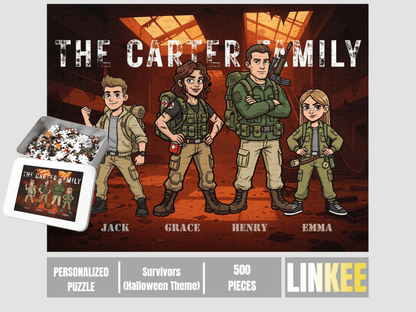 Your Custom Themed Family Puzzle – Heroes & Friendship Edition