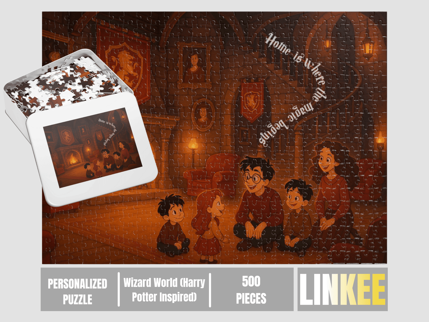 Personalized Family Art Puzzle – Premium Keepsake Edition