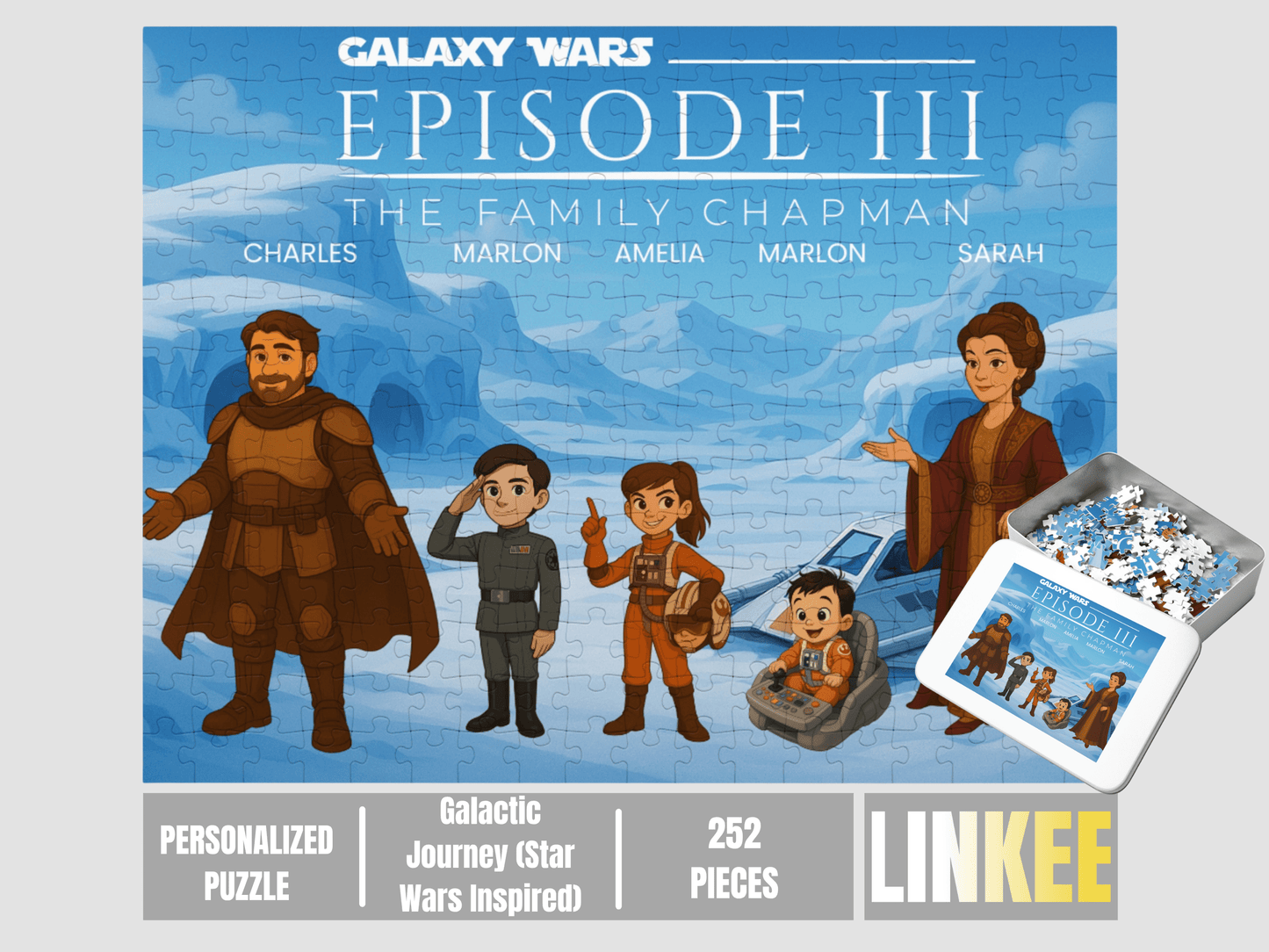 Personalized Family Art Puzzle – Premium Keepsake Edition